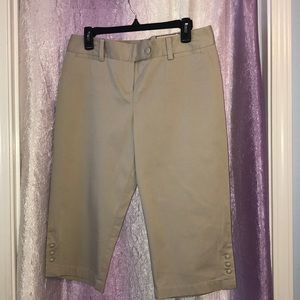 New Ann Taylor Tan Cropped Pants